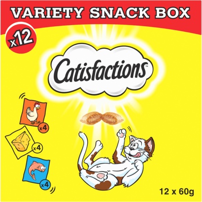 Variety Snack Box Friandises au poulet au fromage au saumon pour chats adultes et chaton
